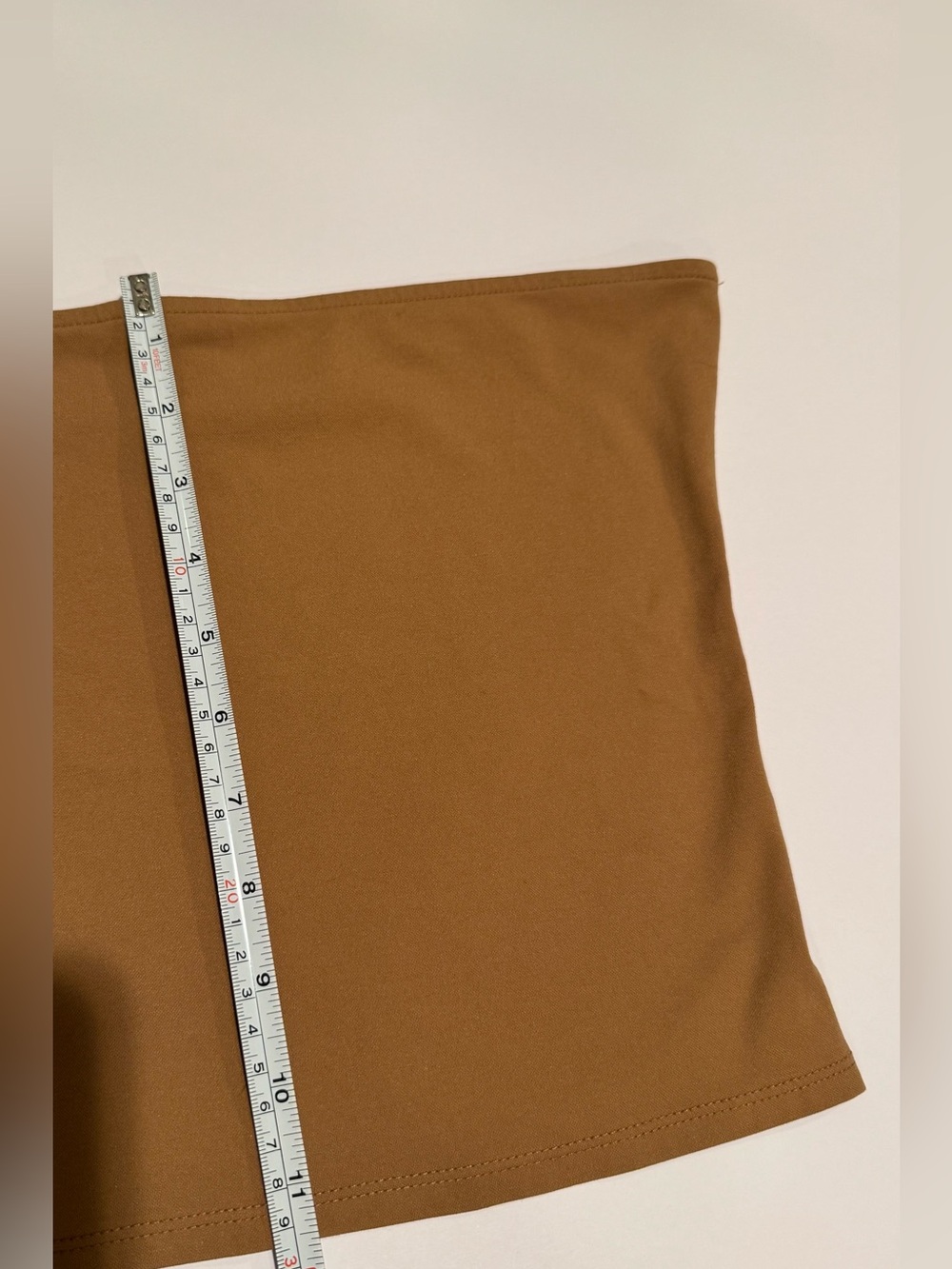 Open Edit Camel Brown Tube Top Size Small Minimalist Strapless Stretch - Picture 4 of 10